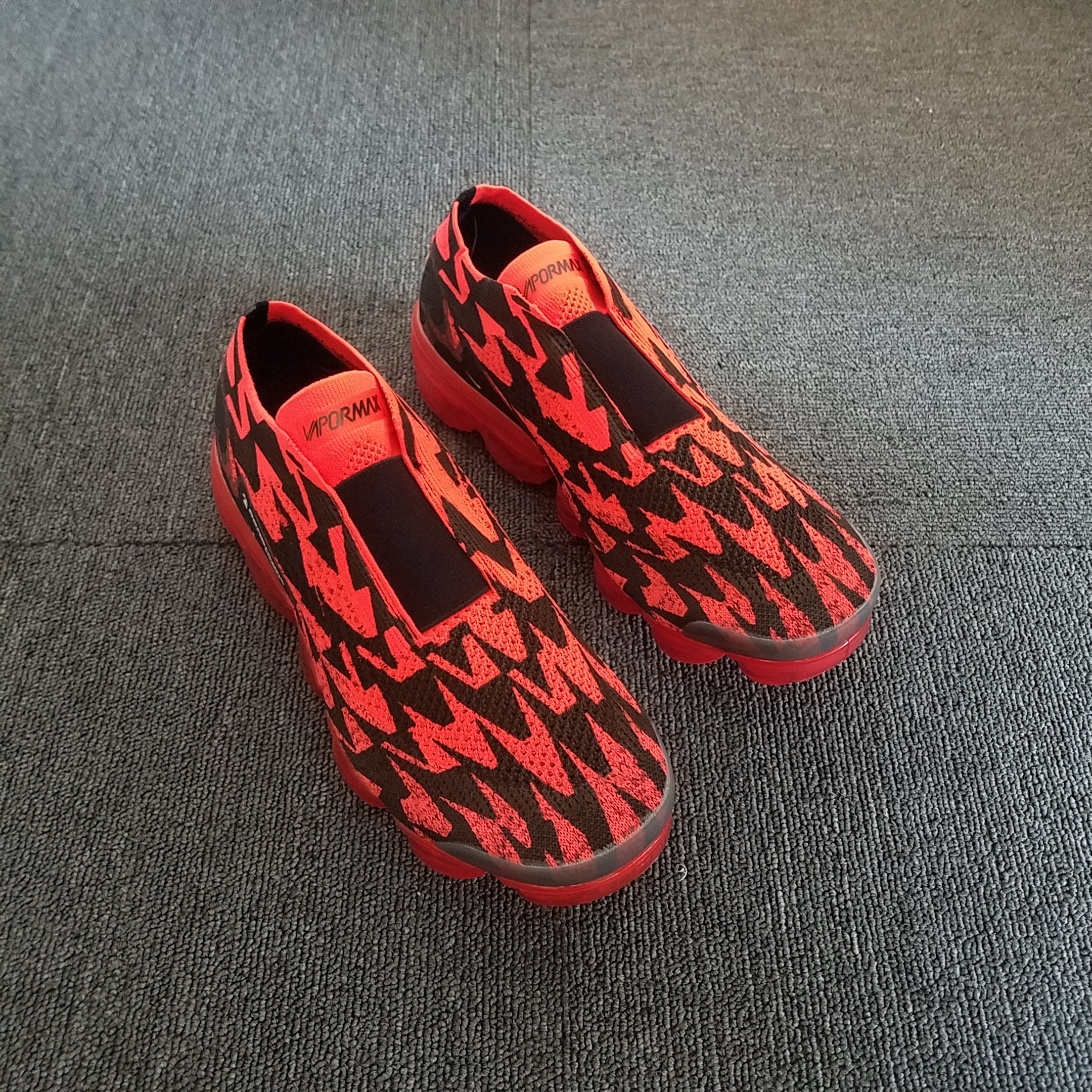 Acronym X Nike Air VaporMax Moc 2 Reddish Orange Black - Click Image to Close